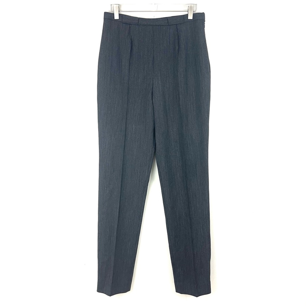 Bernard Zins Paris Fine Feathers Dark Gray Wool Trouser Pants Made in France